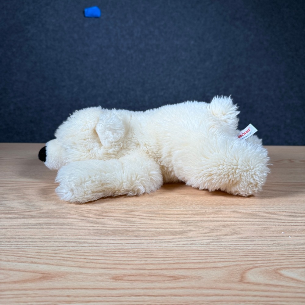Aurora World Polar Bear Plush White Floppy Stuffed Animal 13 Inch Weighted